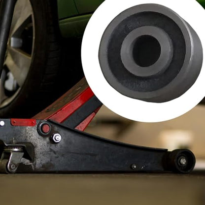 Front Wheel Metal Caster Spare Parts Replacement with 20mm Hole for 3T Hydrauli Horizontal Jack Accessory Black Sturdy, 62mm