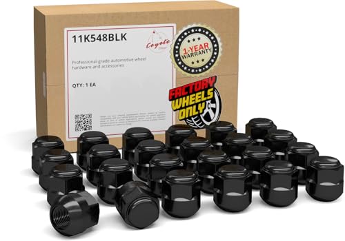 Wheel Accessories Parts 20 Pcs M14x1.5 14x1.5 Thread OEM Style Lug Nuts 1.10" Long Black 7/8" 22mm Hex Fits Alloy Wheel 2018+ Odyssey Pilot 90304-T6Z-A01 ｜ 611-347 - color: Black, size: 20 Pcs, style: MDX Odyssey Passport Pilot
