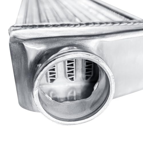 Universal Intercooler 27''x6.6''x2.7" Front Mount Intercooler 2.2'' Inlet and Outlet Aluminum Turbo Intercooler Direct Replacement for Any Turbo Charger system - size: 27''x6.6''x2.7" 2.2''