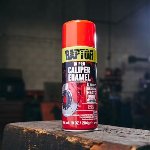 RAPTOR Caliper Enamel Spray, Professional Grade, Real Red