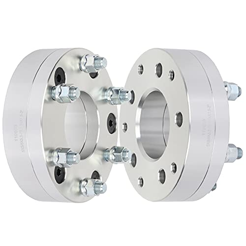 SCITOO 2" Wheel Adapters 5x5 to 6x5.5 for Chevy Tahoe 2Pcs - color: Silver, size: 2Pcs - 5x5 -14x1.5-2inch-78.1mm