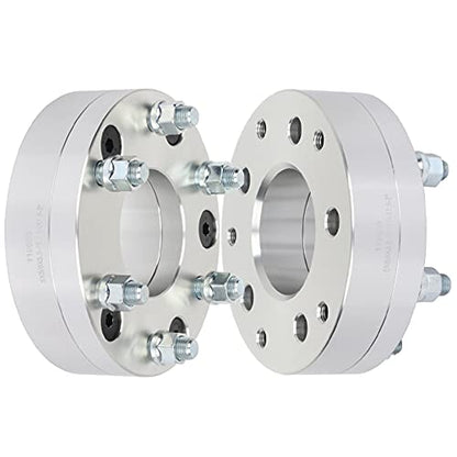 SCITOO 2" Wheel Adapters 5x5 to 6x5.5 for Chevy Tahoe 2Pcs - color: Silver, size: 2Pcs - 5x5 -14x1.5-2inch-78.1mm