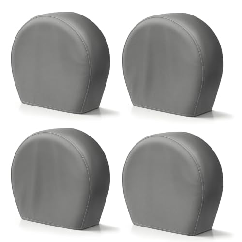Explore Land Tire Covers 4 Pack Fit Tire Diameters 23-25.75 inch, Charcoal - size: S (Fits Tire Diameters 23''-25.75''), style: Charcoal - 4 Pack
