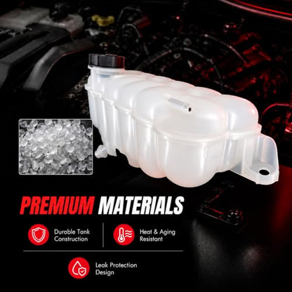 603-318 Coolant Reservoir Tank with Cap for Ford F-150 2015-2024 - size: 603-318
