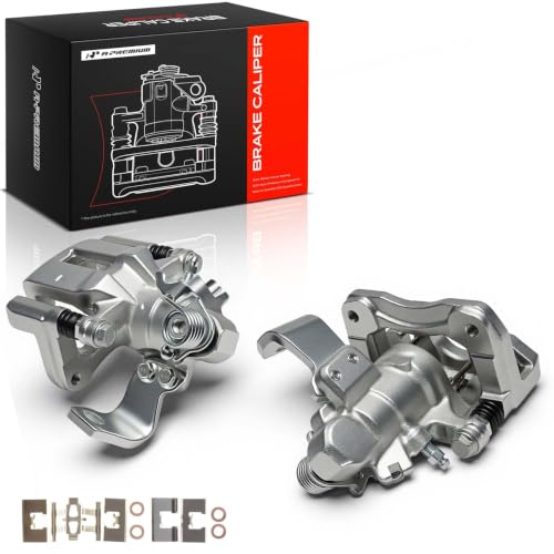 A-Premium Rear Left and Right Side Disc Brake Caliper With Bracket - style: Rear Driver and Passenger Side