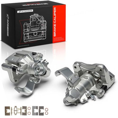 A-Premium Rear Left and Right Side Disc Brake Caliper With Bracket - style: Rear Driver and Passenger Side
