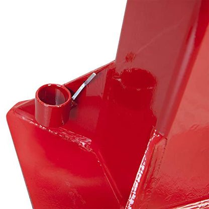 Big RED 22 Ton Car Jack Stands, Heavy Duty Pin Type Professional Car Jack Stand with Lock, Fit for Supporting Trucks, Trailers and Equipment, Red, 1 Pair