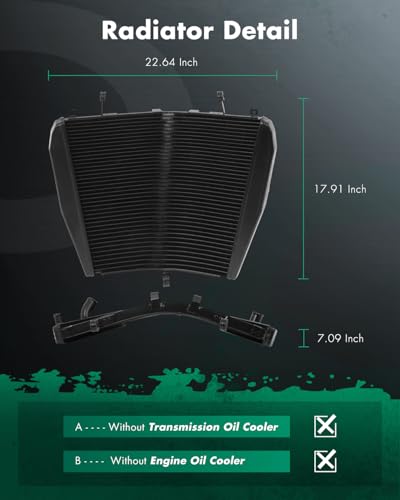 SCITOO 19010MFL003;19010MFL305; Auto Parts Radiator Fit for Honda - size: 19010MFL003 Motorcycle