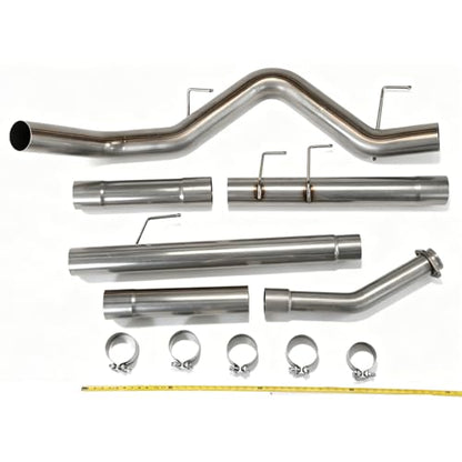 1 Set Stainless Steel Exhaust Pipes for Ford F150 2018-2020 3.0L 4" Powerstroke Diesel - size: for 2018-2020 F150