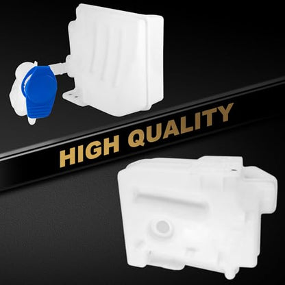 PartsFlow 603-647 Windshield Washer Fluid Reservoir Tank With Cap Compatible With 2005-2016 Volkswagen Eos/Golf/Rabbit/Jetta Compatible With 2006-2013 Audi A3/A3 Quattro1K0955453S - color: 603-647