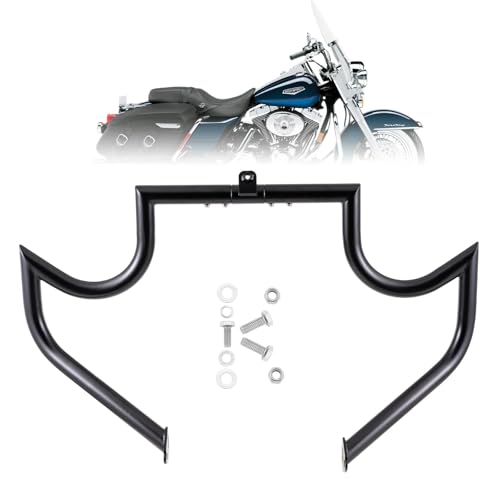 Kinglemc Crash Bar Engine Guard for Harley Davidson Touring(Black-C) - color: Black-C