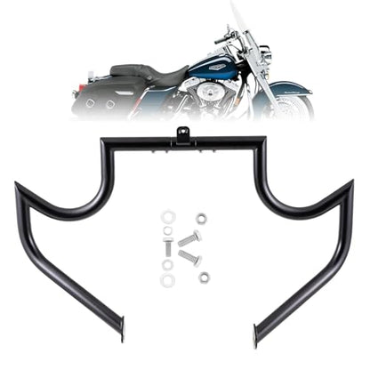 Kinglemc Crash Bar Engine Guard for Harley Davidson Touring(Black-C) - color: Black-C