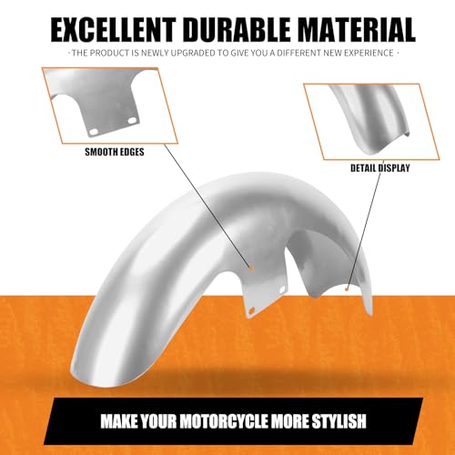 21 inch Front Fender Mudguard Fit for Harley Touring Road King FLHR Electra Glide FLHT Street Glide FLHX 2024-2025 CVO Road Glide 2023.5-2025 Unpainted - style: Unpainted 21inch 2024-2025