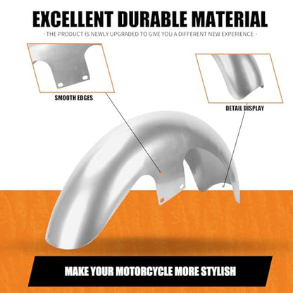 21 inch Front Fender Mudguard Fit for Harley Touring Road King FLHR Electra Glide FLHT Street Glide FLHX 2024-2025 CVO Road Glide 2023.5-2025 Unpainted - style: Unpainted 21inch 2024-2025