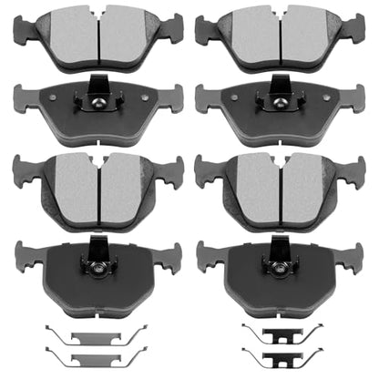 ECCPP Front Rear 8pcs Ceramic Brake Pads Kits fit For BMW For X3 2004-2010 - size: Front D946-7592 + Rear D683-7427