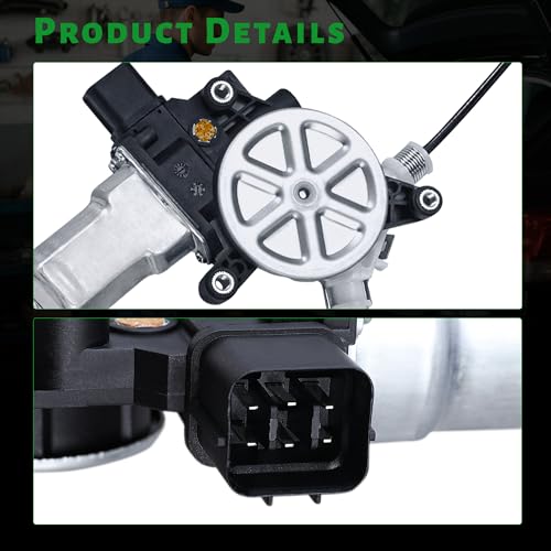 Front Driver Side Power Window Regulator with Motor - size: 61041AL010