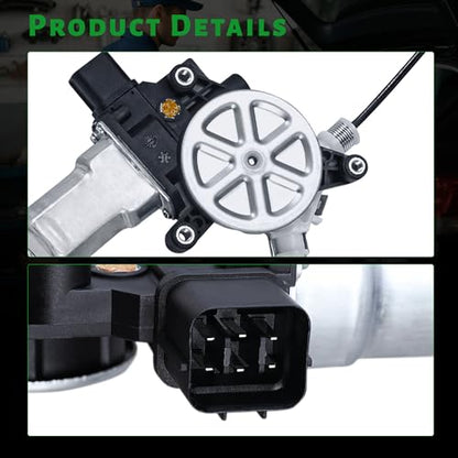 Front Driver Side Power Window Regulator with Motor - size: 61041AL010