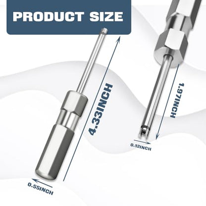 Magnetic Schrader Valve Core Remover Tool, 4 Inch