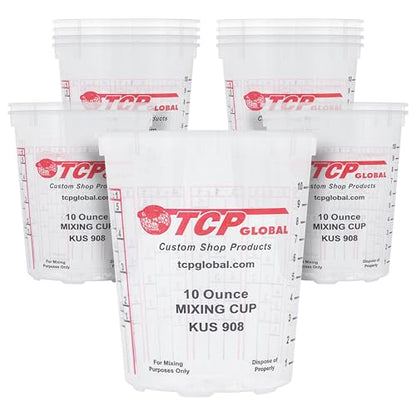 Custom Shop Paint Mixing Cups, 10-Ounce, 12 Pack, Plastic Measuring Cups - color: Cups - Pack of 12