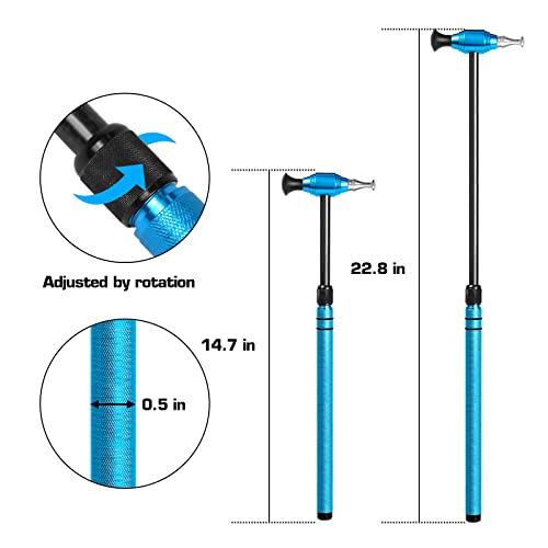 WHDZ Paintless Dent Repair Tools Dent Removal Hammer Double-Faced Car Dent Repair Leveling Hammer Telescopic - color: Blue