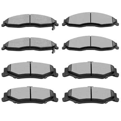 SCITOO Ceramic Disc Brake Pads Kits 8pcs For Chevy For Camaro 1998-2002 - size: Front D749 & Rear D750