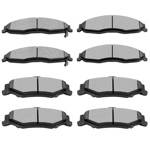 SCITOO Ceramic Disc Brake Pads Kits 8pcs For Chevy For Camaro 1998-2002 - size: Front D749 & Rear D750