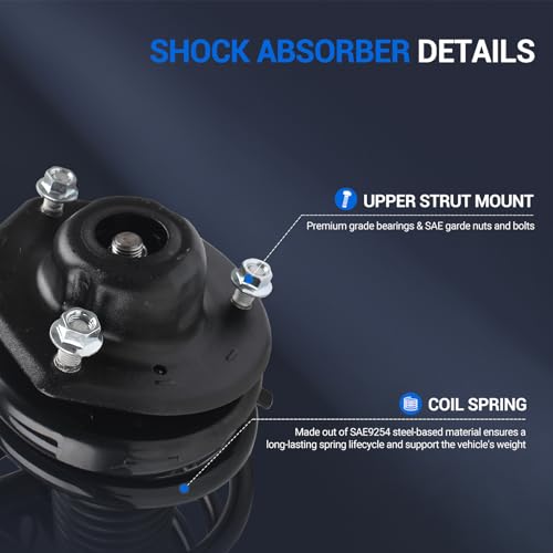 Autoround 171679 171678 Complete Strut w/Coil Spring Assembly Fits Toyota