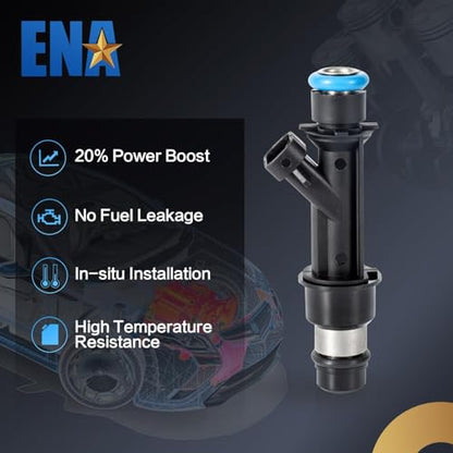 ENA Fuel Injector for FJ319 12569573 Set of 6 Compatible with Isuzu Buick Chevrolet GMC Hummer Oldsmobile Saab Rainier Colorado LUV Trailblazer EXT Canyon Envoy XL XUV H3 Ascender i-290 1999-2008