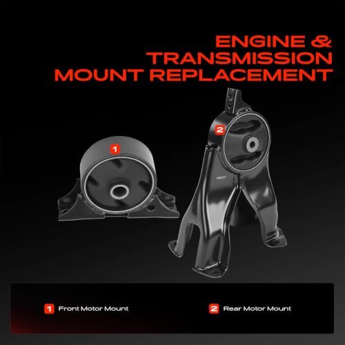 A-Premium Set of 2 Front and Rear Engine Motor Mount Kit