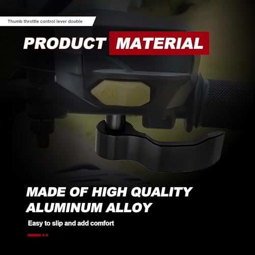 Thumb Throttle Control Lever Compatible with 2009-Up Polaris Scrambler XP 1000 EPS 500 850 Sportsman 450 570 850 XP 1000 550 ATV Extended Throttle Lever Replace# 2010336 2010359 Black - color: kongzhiganBlack