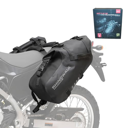 Rhinowalk Waterproof Motorcycle Saddle Bags 18L, Side Panniers (1 Pair) - size: 18L