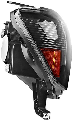 for 2005-2011 Toyota Tacoma Halogen Headlight W/O Bulbs - color: Black Housing