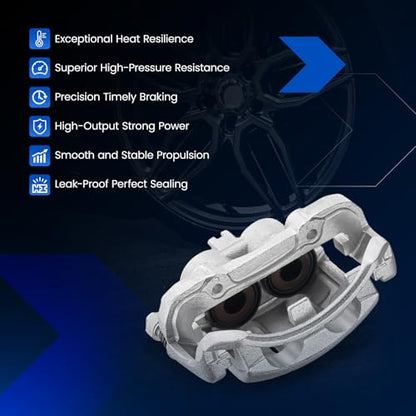 Front Brake Caliper Assembly for Nissan D21 1992-1994 2.4L 3.0L - size: Front [19-B1672 & 19-B1673]