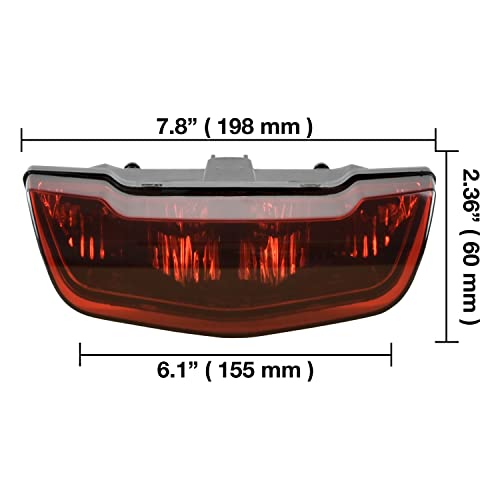SAUTVS 1PC Red LED Tail Light for Honda TRX 420 500 FA Rancher 2007-2022