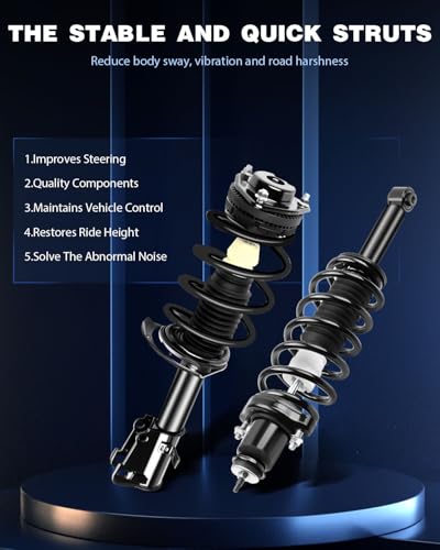 ECCPP Complete Struts Assembly Front Rear for Dodge Avenger 2008-2014 - size: Front and Rear Complete Struts
