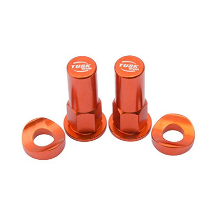 Tusk Rim Lock Nut and Spacer Kit - Orange - color: Orange