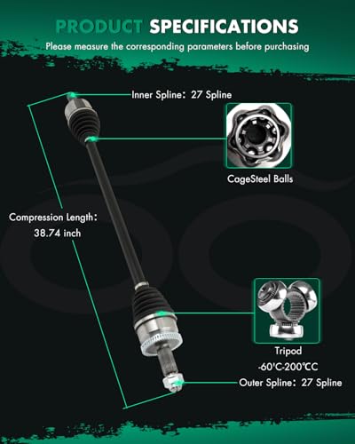 SCITOO CV Axle Drive Shaft For Kia Sorento 2.4L 2019-2020