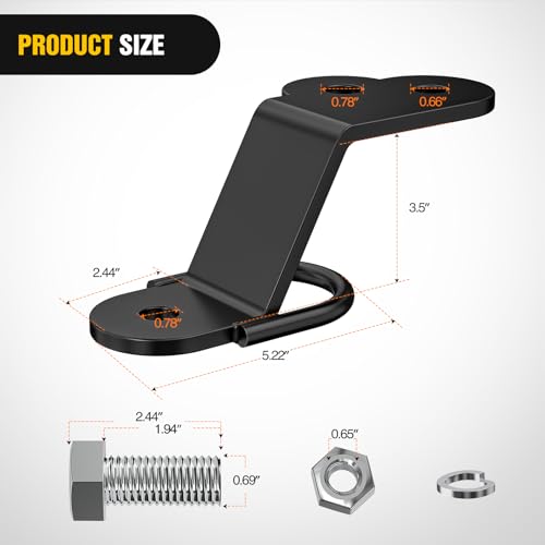 Nilight ATV UTV Three-Way Hitch Adapter Heavy Duty Lawn Mower Attachment | 3500lbs 3" Drop/Rise, Heavy Duty Universal ATV Hitch Attachments, Trailer Hitch Adapter - color: Three-Way Hitch