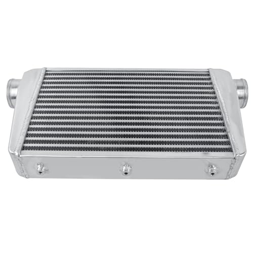 Universal Intercooler 24''x13''x3.3" Front Mount Intercooler 3'' Inlet and Outlet Aluminum Turbo Intercooler Direct Replacement for Any Turbo Charger system - size: 24''x13''x3.3" 3''