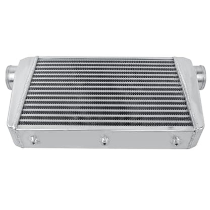 Universal Intercooler 24''x13''x3.3" Front Mount Intercooler 3'' Inlet and Outlet Aluminum Turbo Intercooler Direct Replacement for Any Turbo Charger system - size: 24''x13''x3.3" 3''