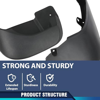 PIT66 Mud Flaps Fit Land Rover Range Rover Sport 2014-2016 w/Running Boards - size: Fit Range Rover 2014-2016