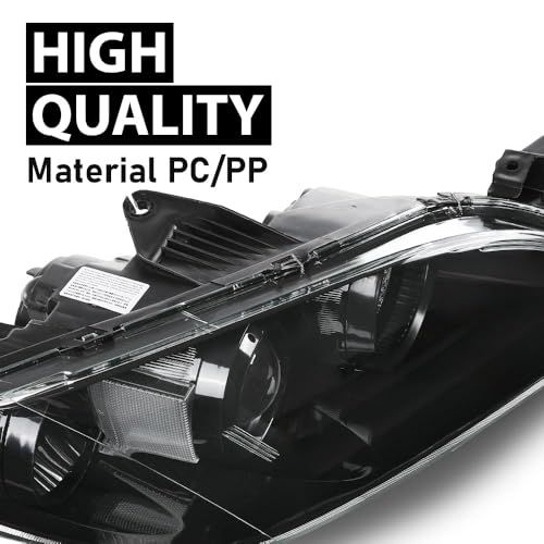 G-PLUS Headlights Assembly Fit For Mazda 3 4-Door Sedan 2004-2009 - size: Fit Mazda 3 2004-2009(Clear)