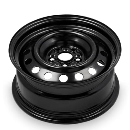 15x6 in Steel Wheel Rim 5 Lug 100mm 40mm Offset 54.1mm CB| Powder-Coated Black finish Fits 2003-2008 Toyota Corolla | New OEM Replacement | 4261102471 - size: 15x6 inch - Black