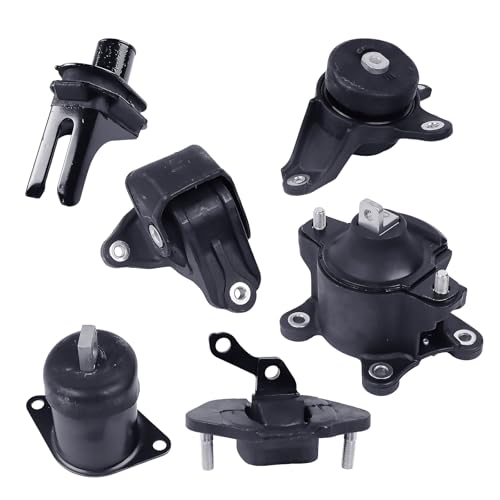 6PCS Engine Motor Mount Set Compatible with Accord TSX 2.4L 08-14 - size: 2008-2012 Honda Accord L4 2.4L