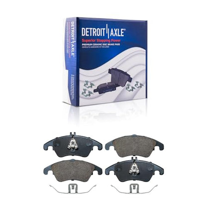 Detroit Axle - 8pc Brake Kit Replacement for 2008-2015 Mercedes-Benz C350 - size: 8PR53441/KIT