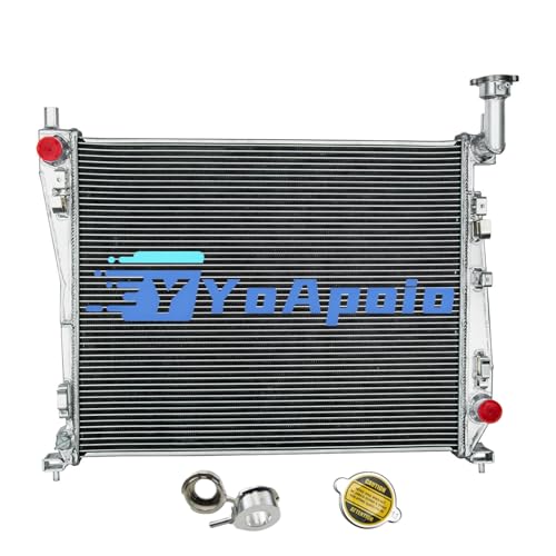 3 Row Aluminum Radiator for Jeep Grand Cherokee Dodge Durango 3.6 5.7L 2011-2021, Full Performance Aluminium Radiators, Automotive Replacement Radiator