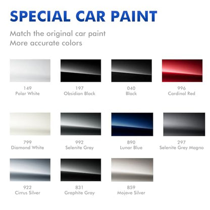 149 Polar White Touch Up Paint Compatible with Mercedes Benz - color: Polar White 149