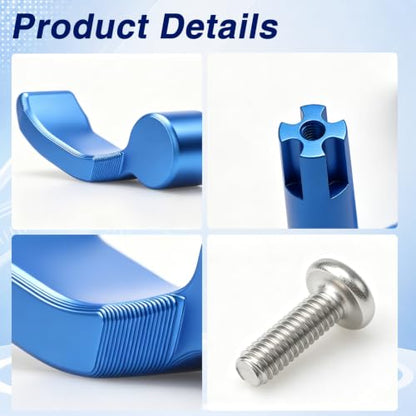 FUSCH ATV Thumb Throttle Compatible with Polaris Sportsman 450 500 570 850 1000, Aluminum Thumb Throttle Lever Replace# 2010359 2010336, Blue 4 Wheeler Throttle Control - color: Blue