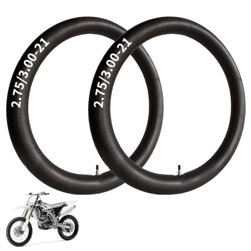 2 Pack 2.75/3.00-21” Heavy Inner Tube, 80/100-21(300/325-21) Inner Tube - size: 2.75/3.00-21 (2 Pack)