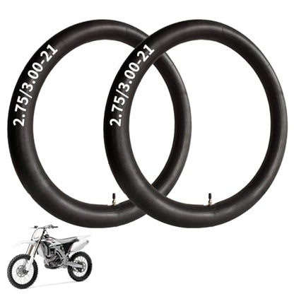 2 Pack 2.75/3.00-21” Heavy Inner Tube, 80/100-21(300/325-21) Inner Tube - size: 2.75/3.00-21 (2 Pack)
